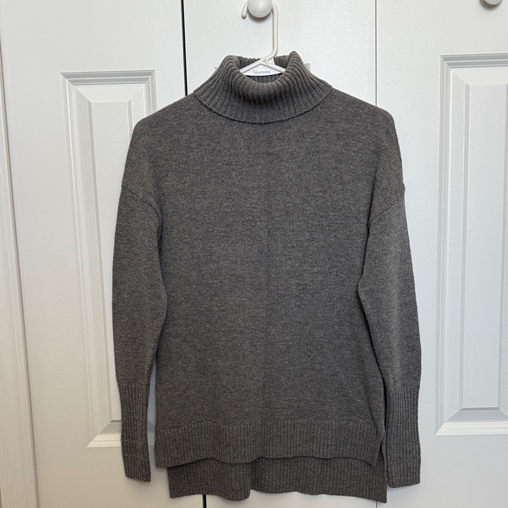 J. Crew Gray Turtleneck Sweater